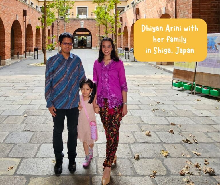 Dhiyan Arini on living with her family  in Shiga, Japan